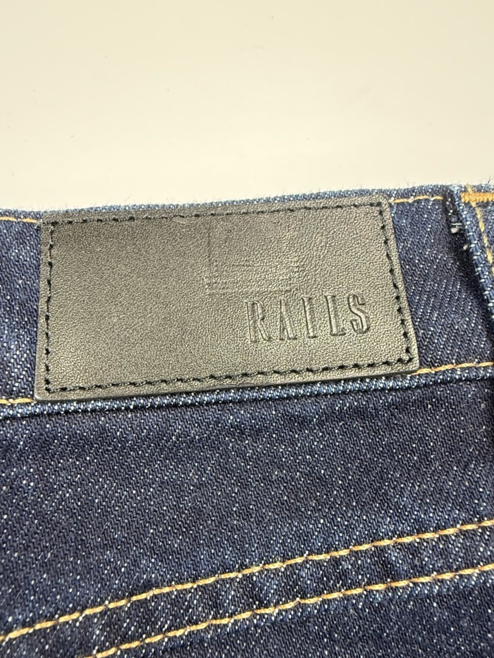 Rails High Waisted Mini Skirt Denim 31 Midnight Blue NWT - Picture 9 of 12